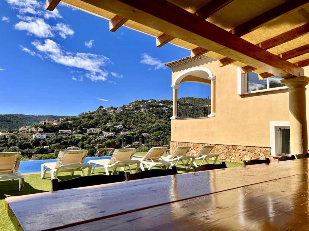 Casa Mas Ambros Con Piscina Desbordante Villa Calonge  Exteriör bild